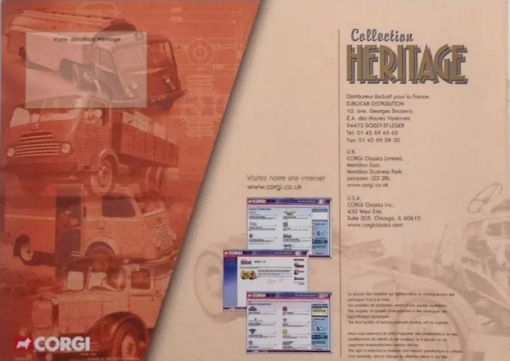 Katalog CORGI Collection Heritage 2001-2