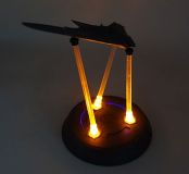 Stand for aircraft models with LED light
