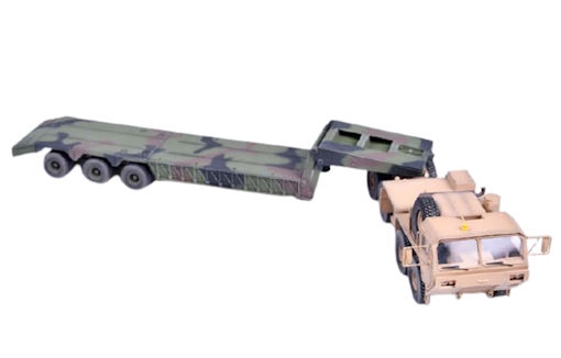Oshkosh Corp M983 HEMTT Zugmaschine mit M870A1 Tiefladeanhänger